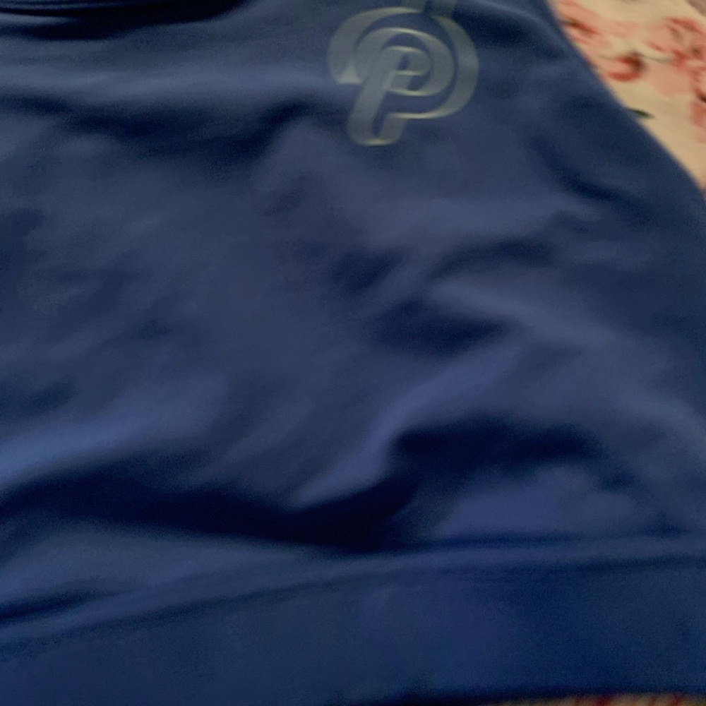 Peloton Royal Blue High-Neck Racerback Sports Bra Size Larfe - Picture 3 of 5